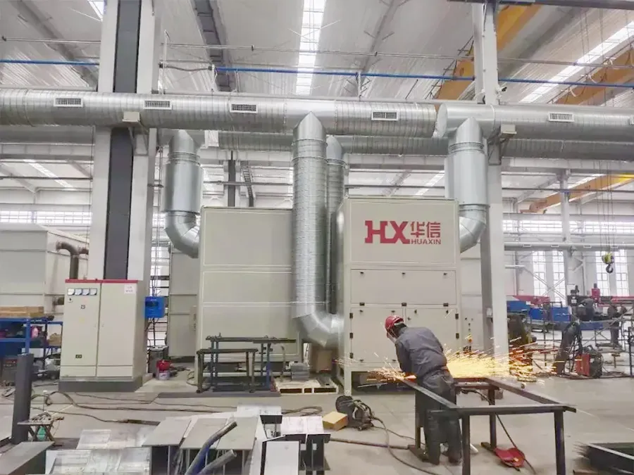 一种平衡通风和除尘的焊接车间除尘方法